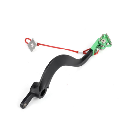 PEDAL FREIO KXF250 09/16 KX250 19/20 KX450 20 KXF450 06/20 KLX450 08/19 ALUMINIO PRETO VERDE