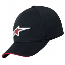 BONE ALPINESTARS RUBBER LOGO PRETO