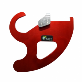 PROTETOR DISCO FREIO TRASEIRO CRF250F 18/22 ALUMINIO VERMELHO START RACING