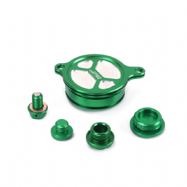 KIT TAMPAS OLEO MOTOR KLX450 08/13 KXF450 08/15 ALUMINIO