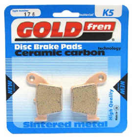 PASTILHA FREIO CR125 / CR250 02/07 CRF150 / CRF250 / CRF450 02/17 CRF250F TRASEIRA GOLDFREN