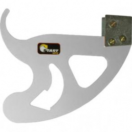 PROTETOR DISCO FREIO TRASEIRO KTM 08/19 HUSABERG 12/13 HUSQVARNA 14/19 ALUMINIO POLIDO START RACING