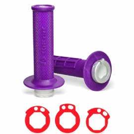 MANOPLA BIKER LOCK ON CRF250R / CRF250X 04/17 CRF450X 02/16 YZF250 01/20 YZF450 98/15  16/20 KXF250 / KXF450 04/24 KLX450 08/24 RMZ250 04/19 YZF250X / YZF450X 07/19 ROXO BIKER