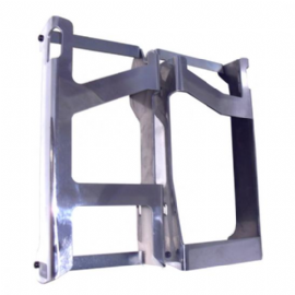 PROTETOR RADIADOR WRF250 15/19 WRF450 16/18 YZF250X 16/19 ENVOLVENTE ALUMINIO POLIDO START RACING