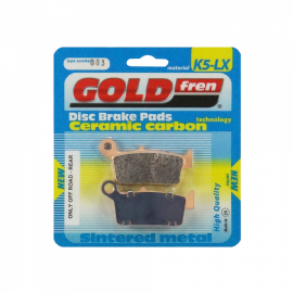 PASTILHA FREIO YZ125/YZ250 98/02 WRF250/YZF250 01/02 SHERCO 45I 04/18 GASGAS TRASEIRA GOLDFREN