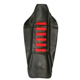 CAPA BANCO KTM SX 16/18 EXC /EXCF 17/19 ULTRA GRIP FACTORY COSTURADA SAN DIEGO PRETO VERMELHO ZOMBIE