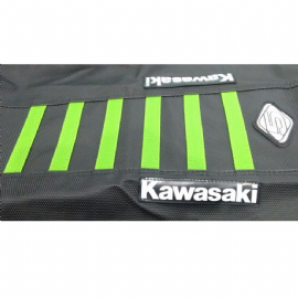 CAPA BANCO KDX220 05 5 STRIPES PRETO TIRAS VERDES 5INCO