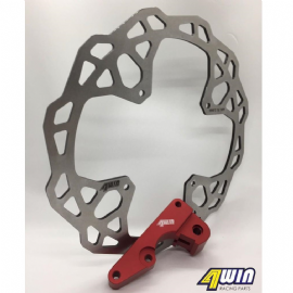DISCO FREIO DIANTEIRO CRF230 / CRF250F / XR250 TORNADO / XR200 270MM C/SUPORTE FACTORY 4WIN