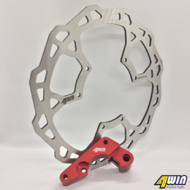 DISCO FREIO DIANTEIRO CRF250R / CRF250X / CRF450X / CRF450R 04/14 260MM C/ SUPORTE FACTORY 4WIN