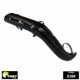 PROTETOR CURVA ESCAPAMENTO KTM EXCF250 14/16 CARBON GLASS START RACING