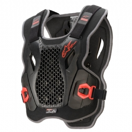 COLETE ALPINESTARS BIONIC ACTION CHEST PRETO VERMELHO