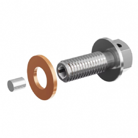PARAFUSO MAGNETIZADO OLEO MOTOR CRF250R 04/16 CRF250X 04/17 CRF450R 09/16 RMZ250 / RMZ450 M8X125