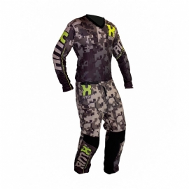 KIT CALCA  CAMISA AMX CLASSIC CAMUFLADO VERDE NEON