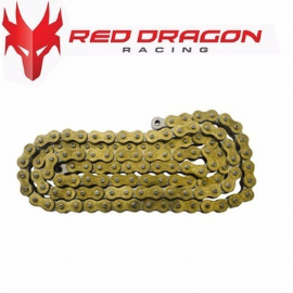 CORRENTE TRANSMISSAO 520HX 120L C/ RETENTOR GOLD SUPER REFORCADA RED DRAGON