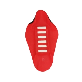 CAPA BANCO CRF450R 13/16 CRF250R 14/17 ULTRA GRIP FACTORY COSTURADA VERMELHO BRANCO ZOMBIE