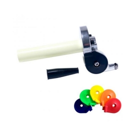 ACELERADOR RAPIDO RED DRAGON ALUMINIO UNIVERSAL  KIT TAMPAS COLORIDAS