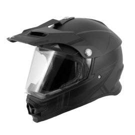 CAPACETE MATTOS RACING TTR 2 PRETO CINZA