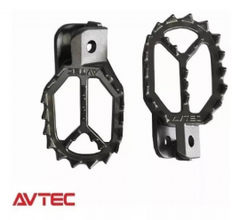 PEDALEIRA CRF230 / CRF250F / XR250 TORNADO ACO INOX PAR AVTEC