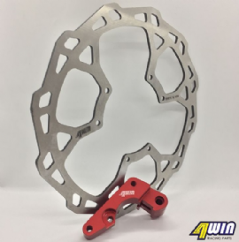 DISCO FREIO DIANTEIRO CRF250R / CRF450R 15/18 280MM C/ SUPORTE FACTORY 4WIN