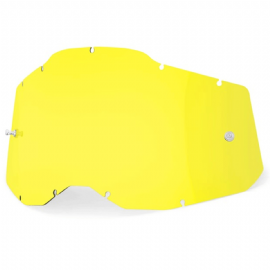 LENTE OCULOS 100 RACECRAFT 2 / ACCURI 2 / STRATA 2 AMARELO TRANSAPARENTE