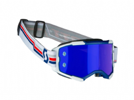 OCULOS SCOTT FURY BLUE WHITE ELETRIC BLUE CHROME WORKS