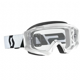 OCULOS SCOTT HUSTLE X MX WHITE BLACK CLEAR WORKS