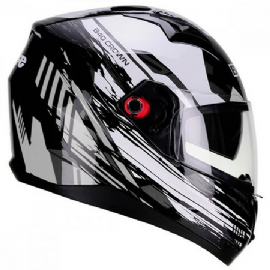 CAPACETE BIEFFE B 40 CROWN PRETO PRATA