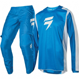 KIT CALCA  CAMISA SHIFT WHIT3 LABEL RACE BLUE