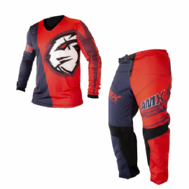 KIT CALCA  CAMISA AMX FAST VERMELHO AZUL