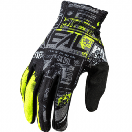 LUVA ONEAL MATRIX RIDE BLACK NEON YELLOW