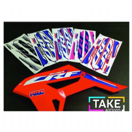 KIT ADESIVOS ALETA ABA TANQUE CRF230 R1DE BIKER TAKE ADESIVOS