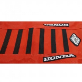 CAPA BANCO CRF250R 19 5 STRIPES 5SP VERMELHO TIRAS PRETAS 5INCO