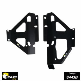 PROTETOR RADIADOR KXF250 21/23 / KXF450 19/23 / KX250XC 21/23 / KX450XC 21/23LATERAL ALUMINIO PRETO START RACING