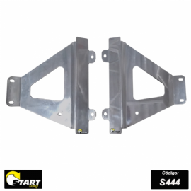 PROTETOR RADIADOR CRF450R / CRF450RX 21/24 CRF250RX 22/24 CRF25R 22/23 LATERAL ALUMINIO POLIDO START RACING