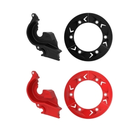 COMBO PROTETOR COROA  PINHAO ANTI BLOCK CRF250F OKTA