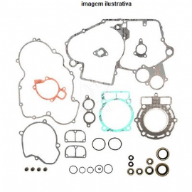 JOGO JUNTAS MOTOR KTM SXF450 / XCF450 14/15 C/ GUARNICAO  RETENTOR MOTOR BR PARTS