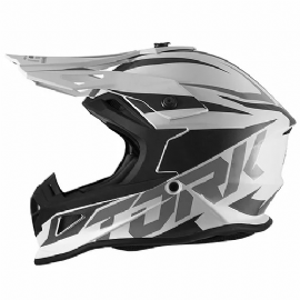 CAPACETE PRO TORK CROSS FAST 788 BRANCO CINZA