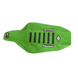 CAPA BANCO KLX450 08/16 5SP 5 STRIPES VERDE TIRAS PRETAS 5INCO