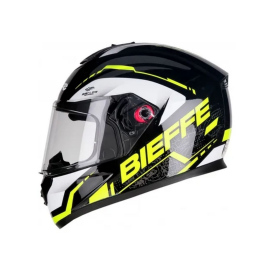 CAPACETE BIEFFE B 12 NAKED PRETO AMARELO