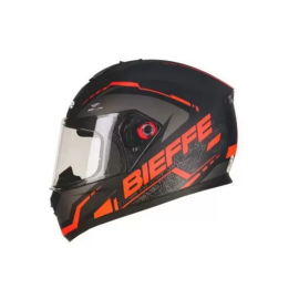 CAPACETE BIEFFE B 12 NAKED PRETO FOSCO VERMELHO