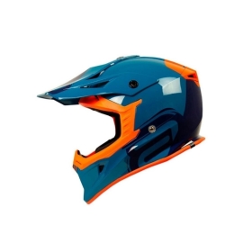 CAPACETE ASW CORE LEGACY AZUL LARANJA