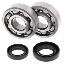 KIT ROLAMENTOS VIRABREQUIM CR80 85/02 CR85 03/07 C/ RETENTOR ALL BALLS