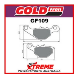 PASTILHA FREIO RM80 96/04 RM85 02/04 DIANTEIRA GOLDFREN