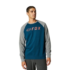 MOLETOM FOX APEX CREW AZUL