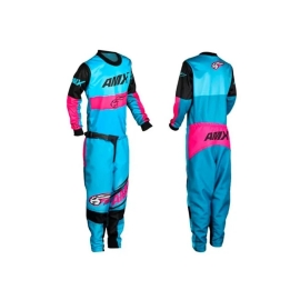 KIT CALCA  CAMISA AMX INFANTIL PRIME RACE ROSA AZUL