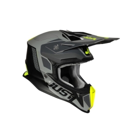 CAPACETE JUST1 J18 PULSAR YELLOW FLUO GREY BLACK MATTE