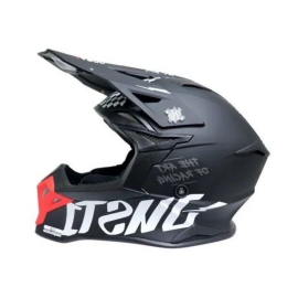 CAPACETE JUST1 J39 ROCK BLACK RED WHITE MATTE