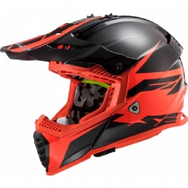 CAPACETE LS2 FAST MX437 ROAR MATTE BLACK RED