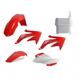 KIT PLASTICOS CRF450R 05/06 C/ NUMBER PLATE POLISPORT