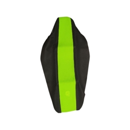 CAPA BANCO KXF250 21/24 KXF450 19/25 ULTRA GRIP COLORS COSTURADA PRETO CENTRO VERDE ZOMBIE